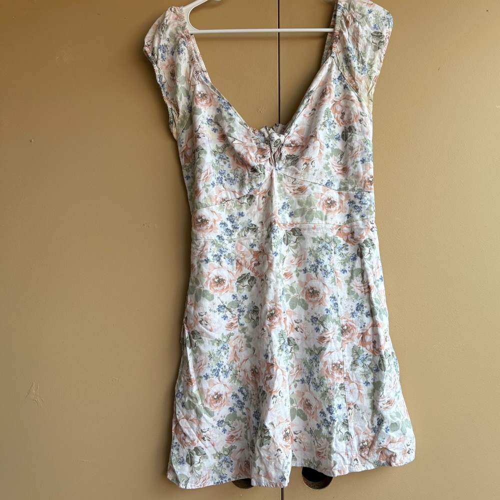 Abercrombie and Fitch linen floral dress - Picture 2 of 6